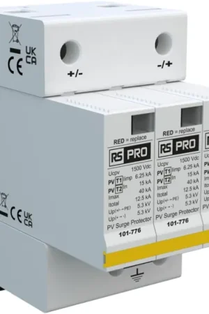 Auténtico Protector industrial contra transitorios, 40kA, 5,3kV, montaje: Montaje en Carril DIN