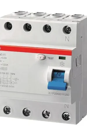 A Buen Precio Interruptor diferencial ABB, 63A, 4 Polos, 30mA A-APR 400V ac