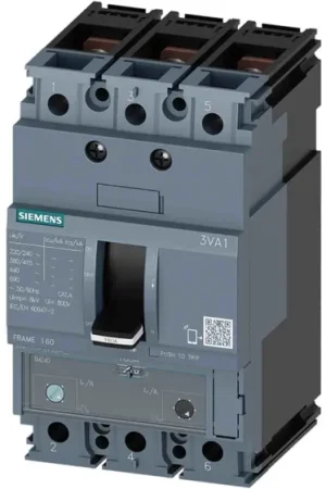 MCCB Siemens, 3 Polos, 20A, Capacidad de Ruptura 70 kA, SENTRON, 3VA1 Gran Oferta