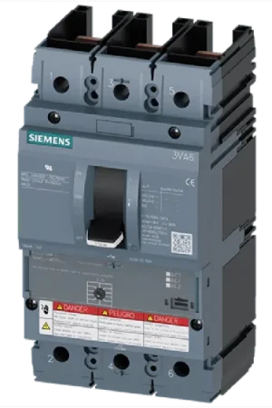 Devolución Gratuita Disyuntores de caja moldeada MCCB Siemens, 3 Polos, 40A, Capacidad de Ruptura 2,5 kA, Montaje fijo, SENTRON, 3VA6