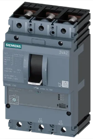 A Buen Precio Interruptor automático electrónico Siemens 3VA2216-7HK32-0AA0, 160A 3VA2, 3 canales