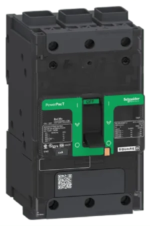 Comprar En Línea MCCB Schneider Electric, 3 Polos, 50A, Capacidad de Ruptura 18 kA, Montaje a presión, PowerPact, PowerPacT