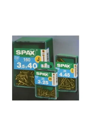 Precio Reducido TORNILLO R/MAD. 04X040MM BICROMAT. SPAX 50 PZ