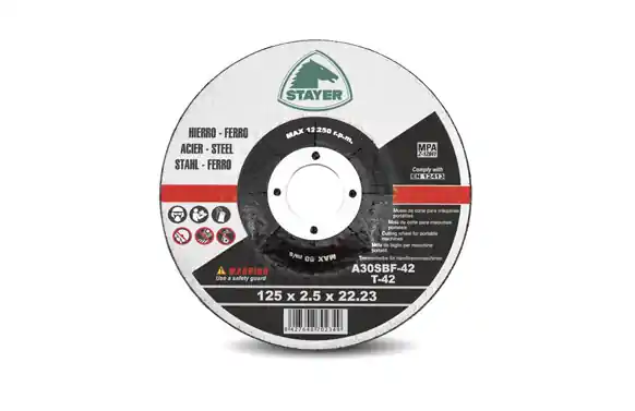 Disco corte standard hierro ø 125 x 2,5 x 22,2 mm Oferta Especial
