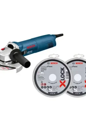 Lote 13 1 miniamoladora 125mm+20 discos corte 115mm BOSCH Bestseller