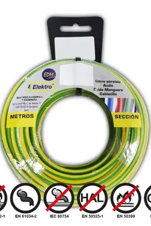 A Buen Precio Carrete cablecillo flexible 1,5mm bicolor 10mts libre-halogenos 28408