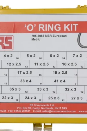 Kit de juntas tóricas métricas RS PRO de Nitrilo, contiene 385 piezas No Te Lo Pierdas