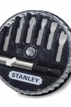 Punta de atornillar Stanley de 7 piezas, puntas Ranurado, Hexagonal Phillips, Pozidriv, Cuadrado, Torx de seguridad, A Buen Precio